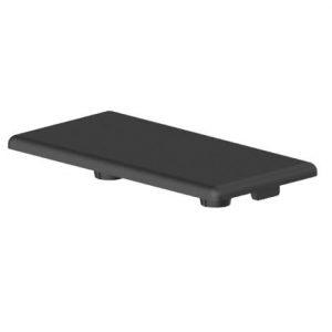 Cover cap, 45x90mm, t=4mm, bush=10,7mm, r=3mm, slot 10