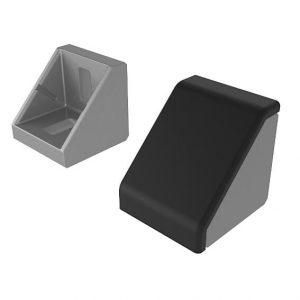 Set connection angle 45 S10 M8 alu