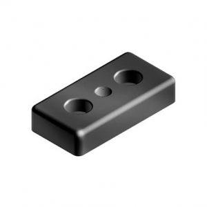 Transport- and Base Plate 40×80 M12 08 Z black